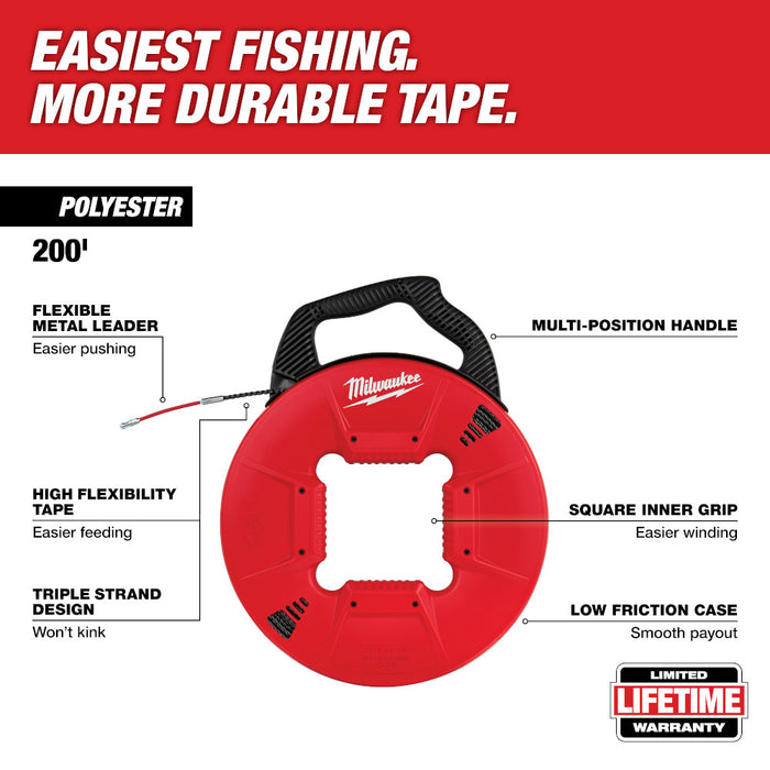 MILWAUKEE Polyester Fish Tape