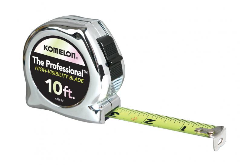Komelon 10' x 5/8" Chrome Professional with High Visibility Blade