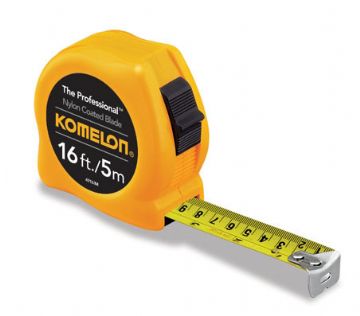 Komelon 16'/5M x 3/4" Yellow Professional - Inch/Metric