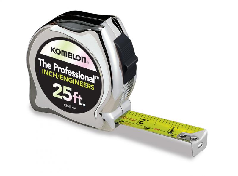 Komelon 30' x 1" Chrome Professional with High Visibility Blade