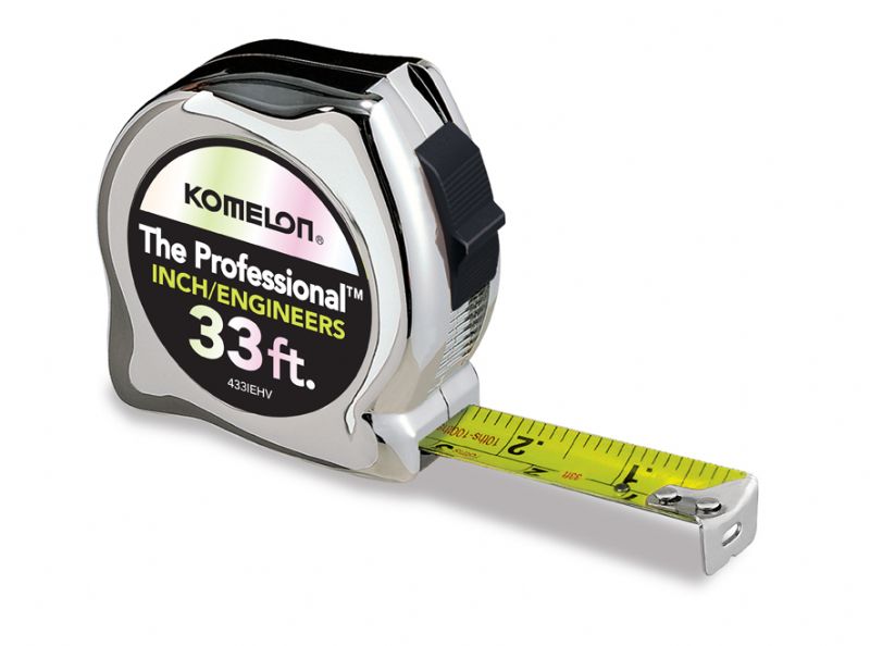 Komelon 33' x 1" Chrome Professional with High Visibility Blade