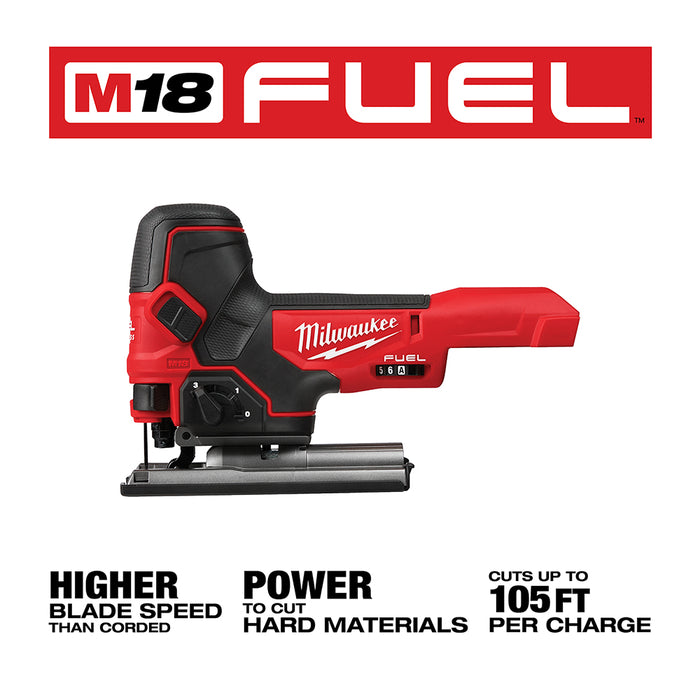 Sierra caladora con agarre de barril MILWAUKEE M18 FUEL™ (solo herramienta)
