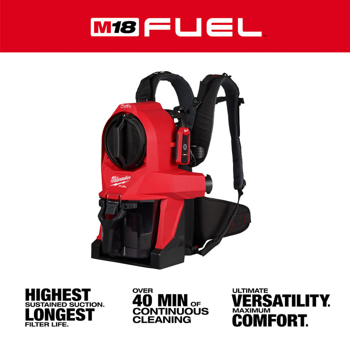 Soplador de mochila de batería dual MILWAUKEE M18 FUEL™ (solo herramienta)