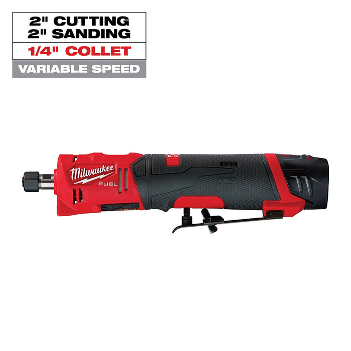 MILWAUKEE M12 FUEL™ 1/4" Straight Die Grinder Kit