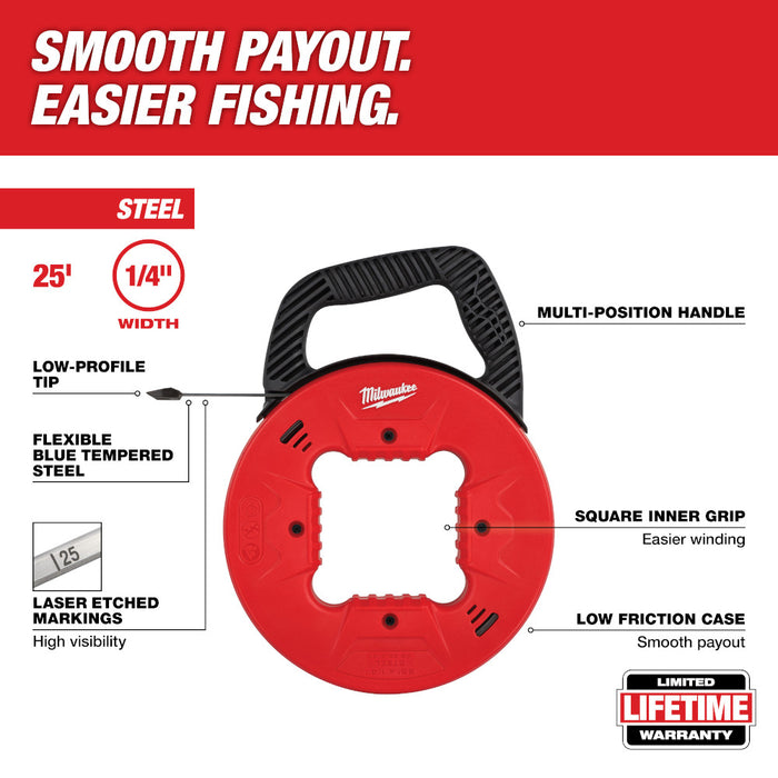 MILWAUKEE Steel Fish Tape