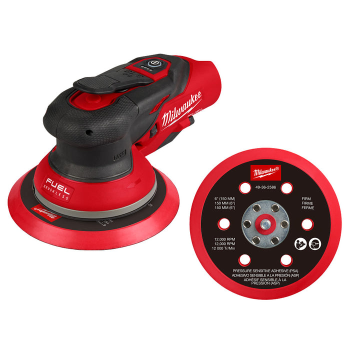 MILWAUKEE M12 FUEL 6" (3/16") Random Orbital Sander (Tool Only)