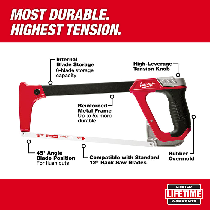MILWAUKEE 12" High Tension Hacksaw