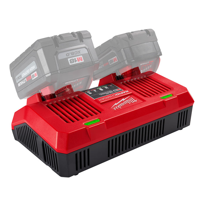 Milwaukee M18 Dual Bay Simultaneous Rapid Charger M18 48-59-1802