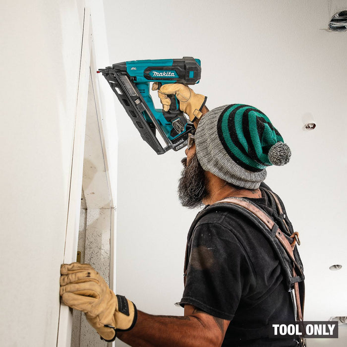 Makita XNB08Z 18V LXT® Lithium-Ion Brushless Cordless 2-1/2” Angled Finish Nailer, 15 Ga., Tool Only