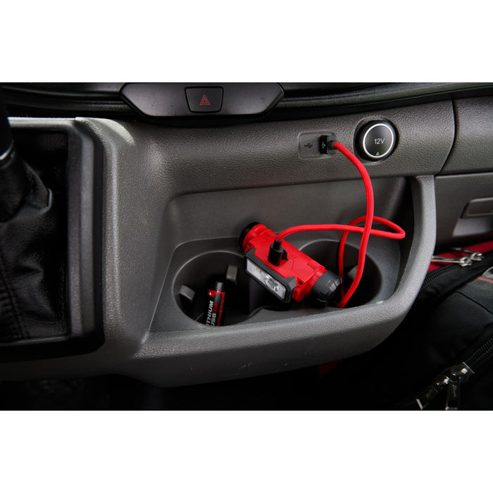 Linterna frontal con casco USB MILWAUKEE REDLITHIUM™