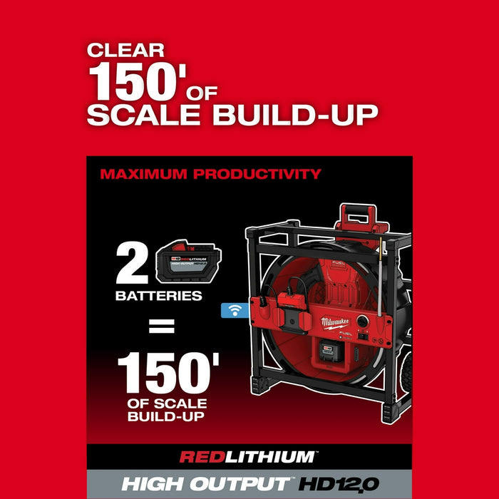 MILWAUKEE 2" Flex Shaft Drain Cleaner Carbide Chain