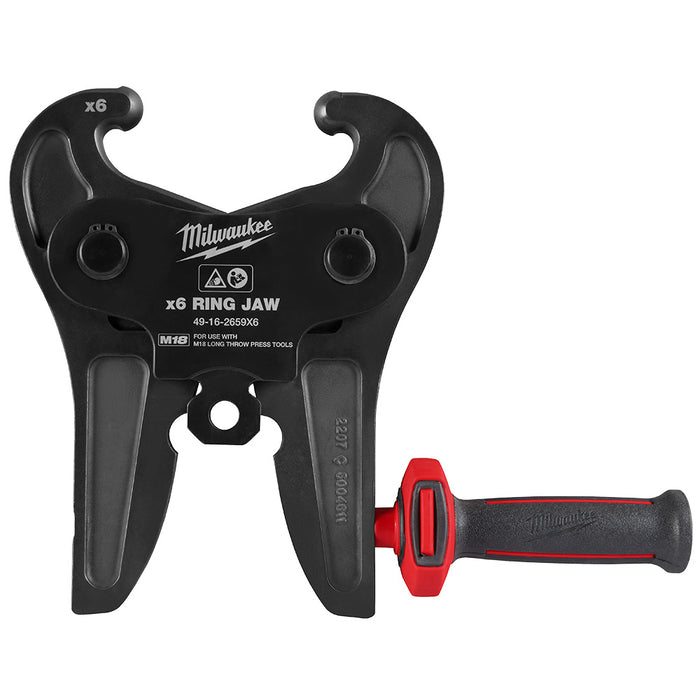 Mordaza de anillo MILWAUKEE X6 para anillos de presión pivotantes