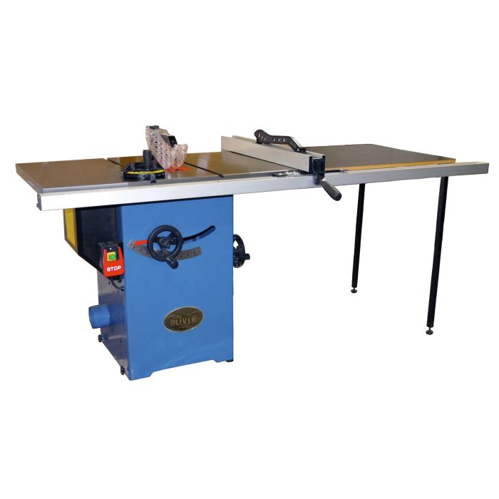 Oliver Machinery 10" Professional Tablesaw with 52" capacity & Side Table