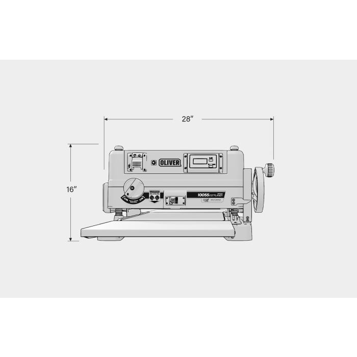 Oliver Machinery 15" Planer (Benchtop) with Oliver HCX Helical Cutterhead