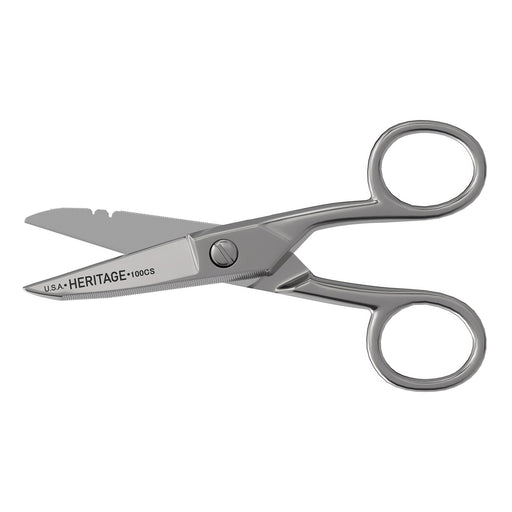 KLEIN TOOLS Serrated Electrician Scissors w/ Stripping