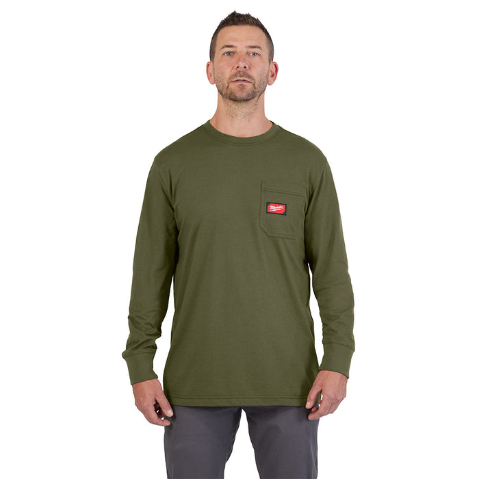 GRIDIRON™ Pocket T - LS Green M