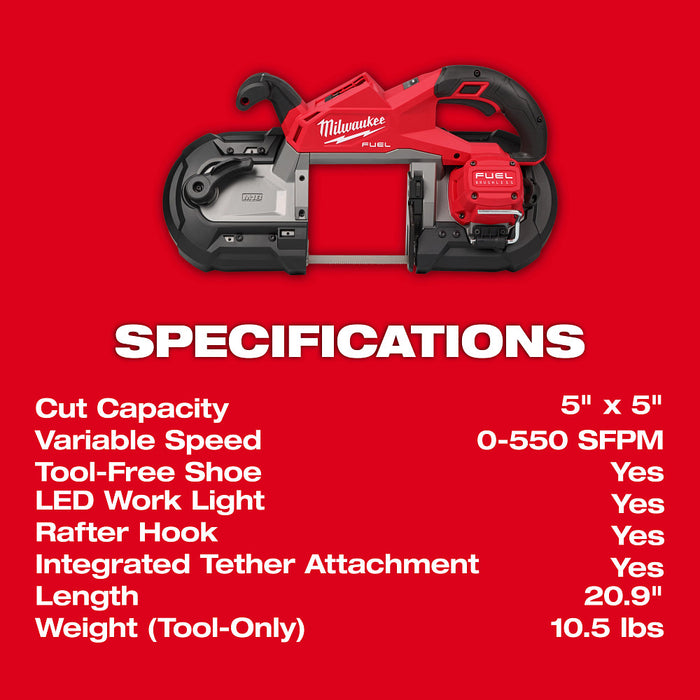 MILWAUKEE M18 FUEL Deep Cut Band Saw (Tool Only)