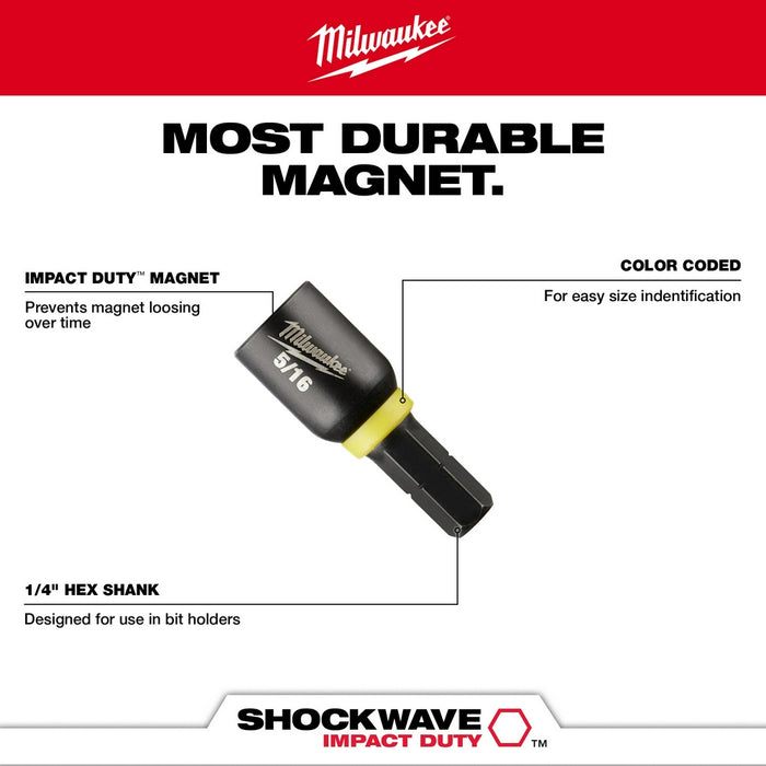 Milwaukee Tools Insert Magnet Nutdriver 49-66-4715