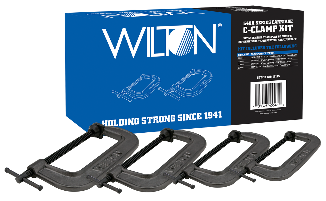 Kit de abrazadera en C para carro WILTON serie 540A