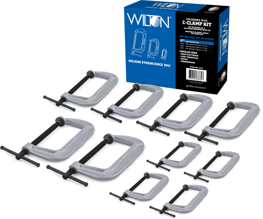 WILTON 10 PC. 140 Series C-Clamp Kit