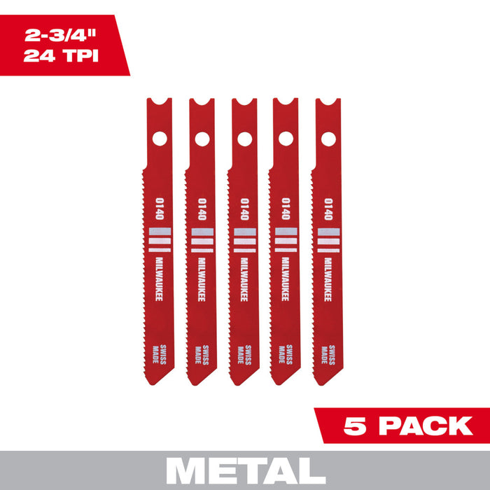 Milwaukee Tools 2-3/4", 24 TPI, Jig Saw Blades 48-42-0140