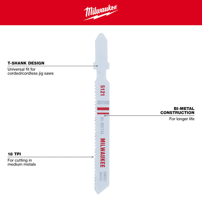 Milwaukee Tools Jig Saw Blade Assortment 49-22-1178