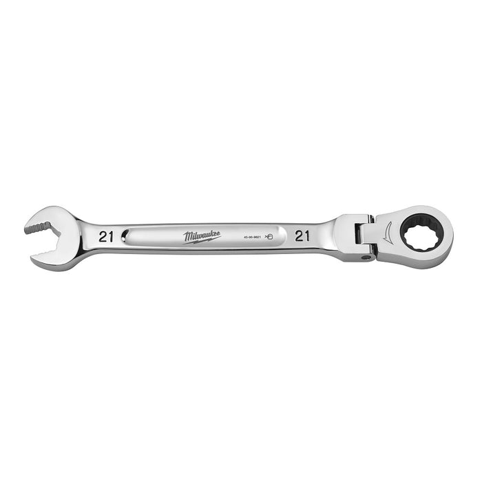 MILWAUKEE Flex Head Ratcheting Combination Wrench - Metric