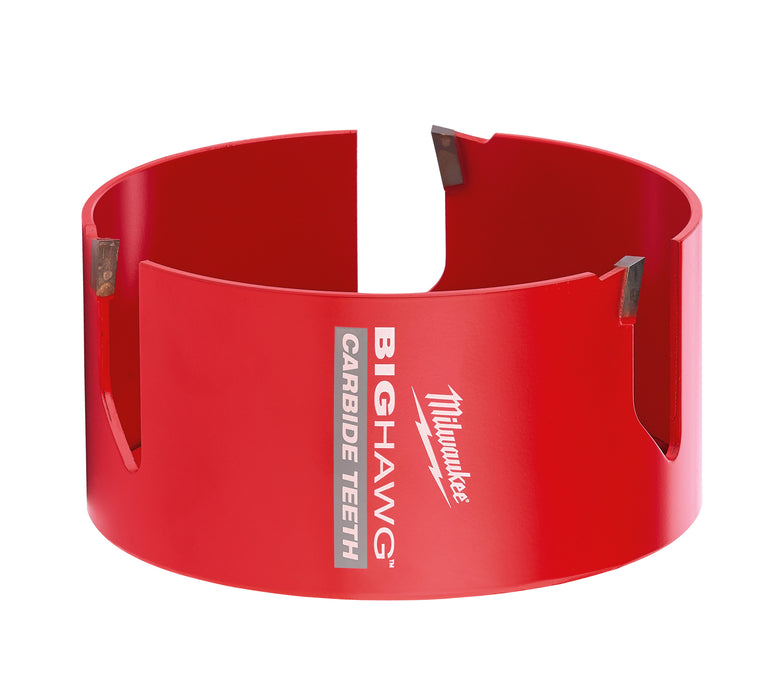 MILWAUKEE BIG HAWG™ con sierras perforadoras con dientes de carburo