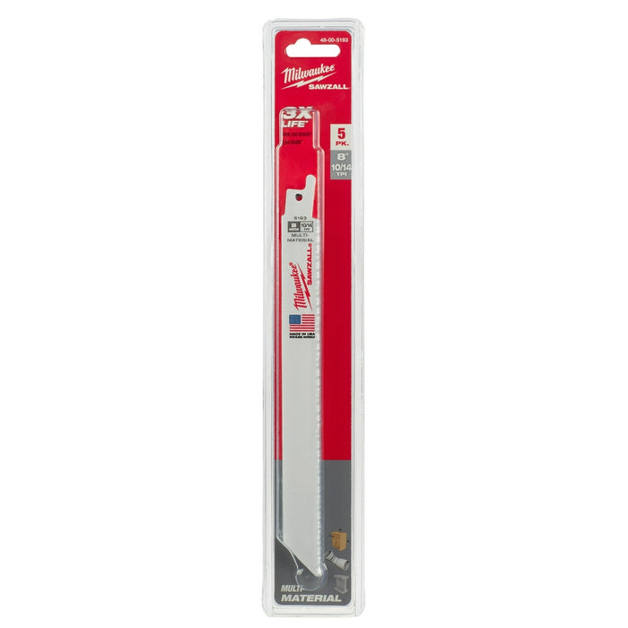 MILWAUKEE 10/14 TPI SAWZALL® Standard Multi-Material Blades