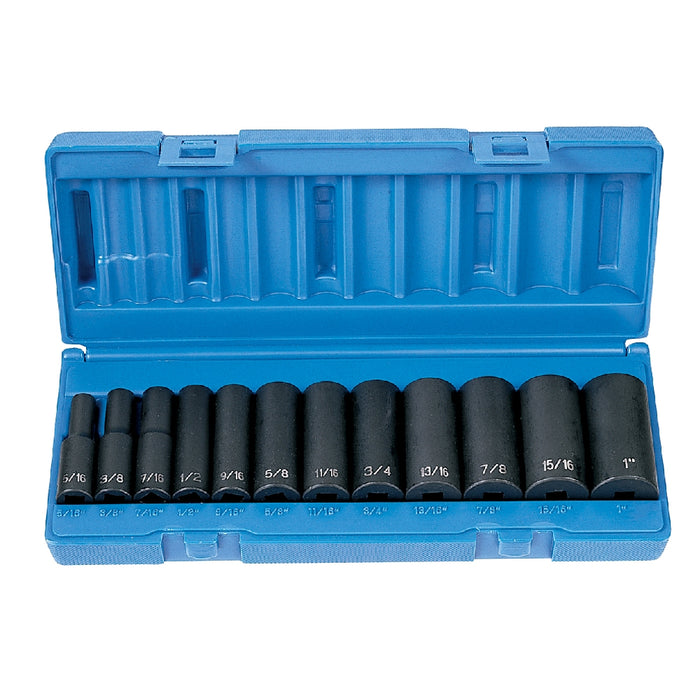 Grey Pneumatic 3/8" Drive 12 Piece Deep Set