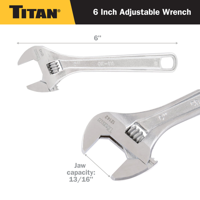 Titan 6" Adjustable Wrench
