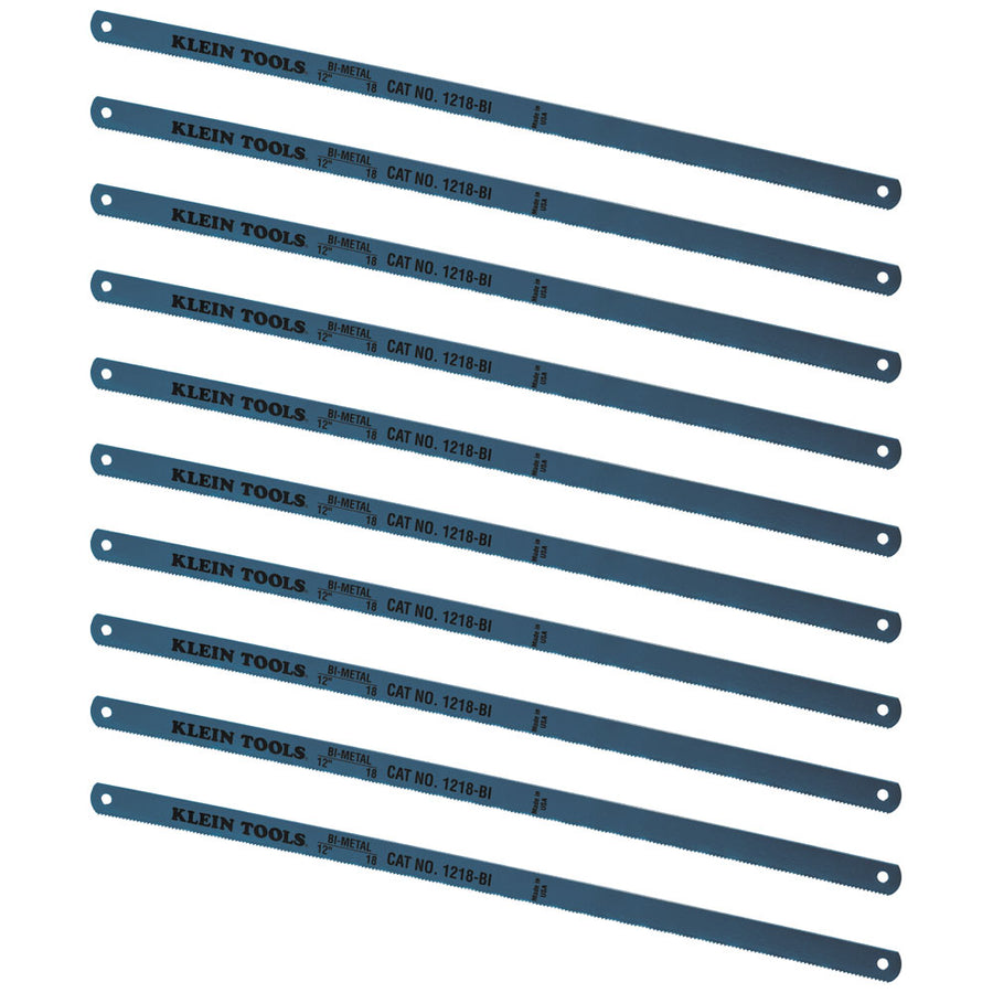 KLEIN TOOLS 12" 18 TPI Bi-Metal Blades (10 PACK)