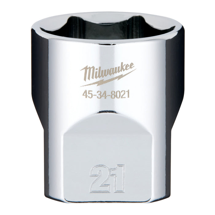 VASO MILWAUKEE CUADRO 3/8" 21MM