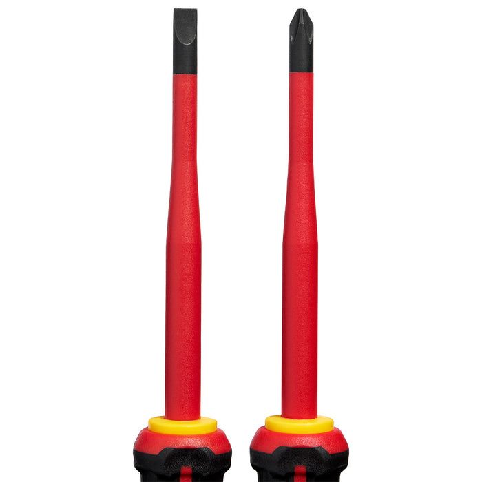 MILWAUKEE 2 PC. 1000V Insulated Slim Tip Screwdriver Set