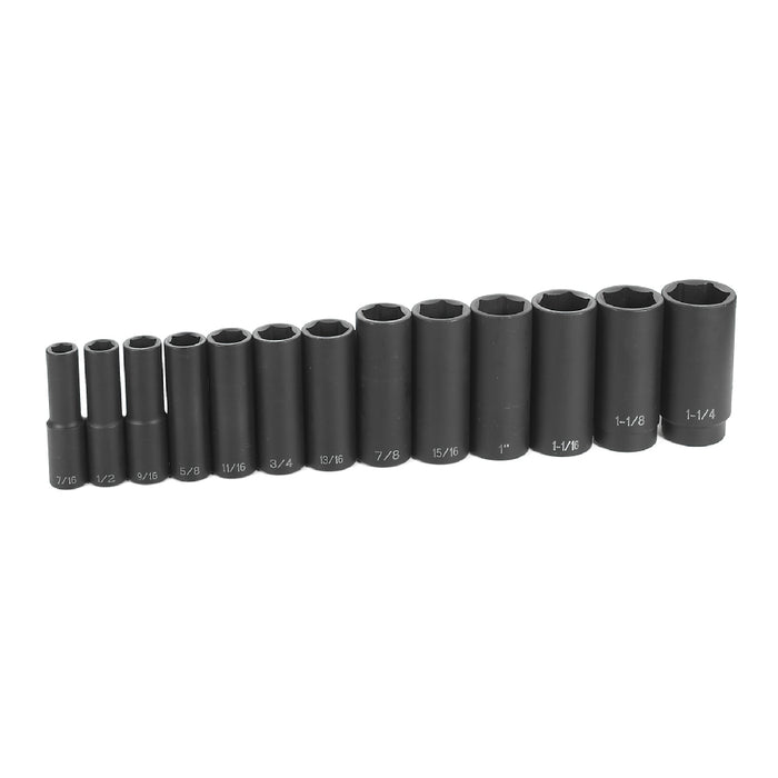 Grey Pneumatic 1/2" Drive 13 Piece Deep Set