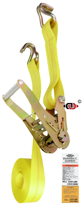 Advantage J Hook Ratchet Strap, 2" x 27'