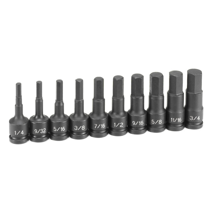 Grey Pneumatic 1/2" Drive 10 Piece Hex Driver Set