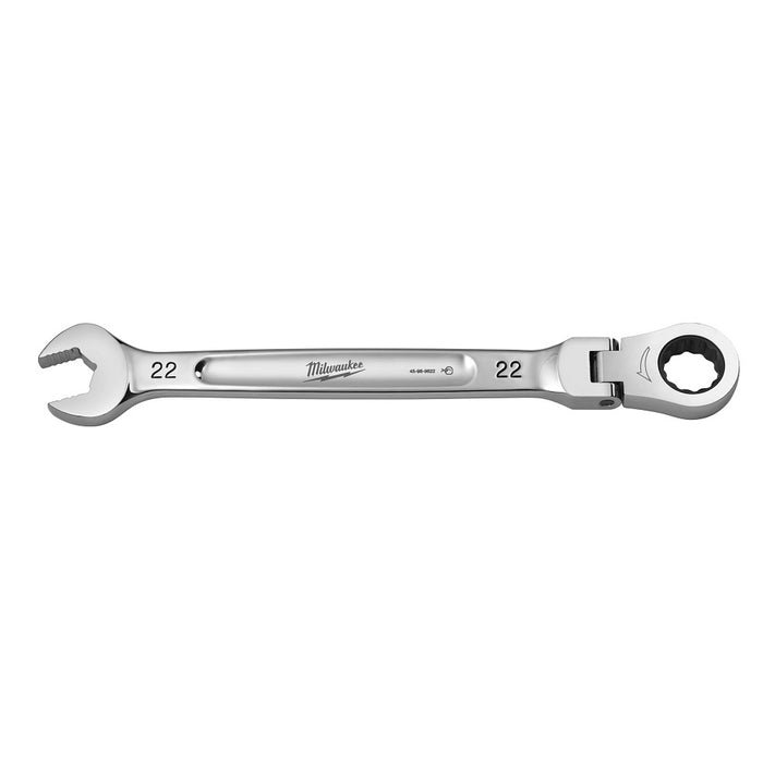 MILWAUKEE Flex Head Ratcheting Combination Wrench - Metric