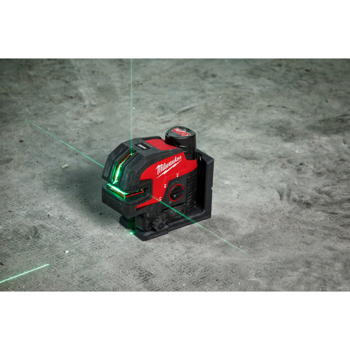 Kit láser de 4 puntos y líneas cruzadas verdes MILWAUKEE M12™