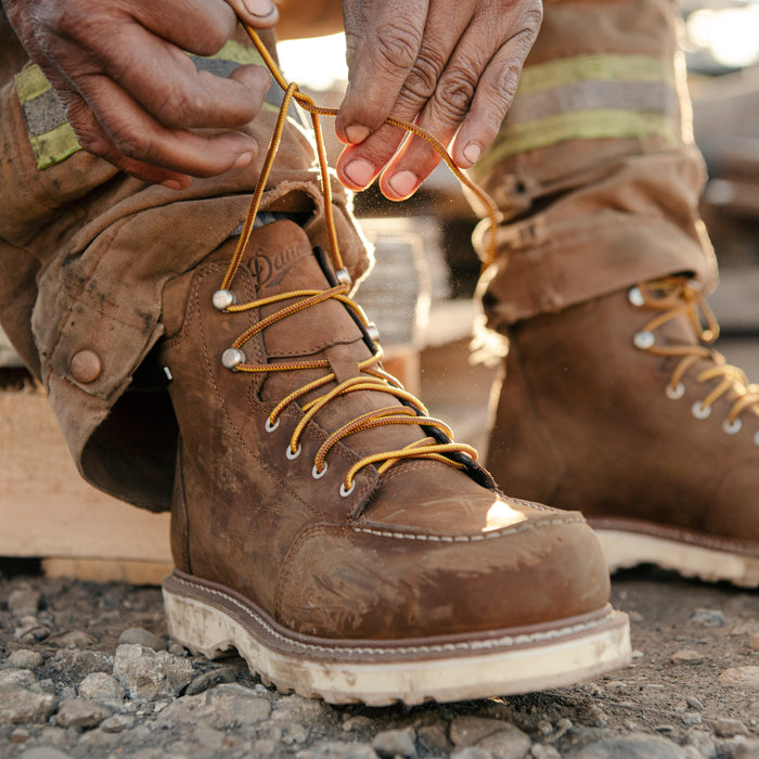 Men's Danner 6" Alloy Toe WP Moc Toe Work Boot 14301 Wide