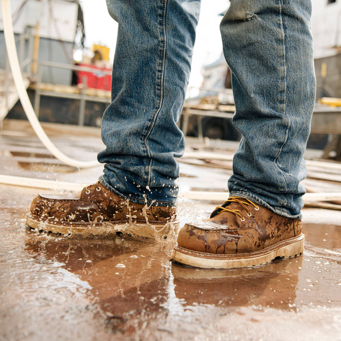Men's Danner 6" Alloy Toe WP Moc Toe Work Boot 14301 Wide