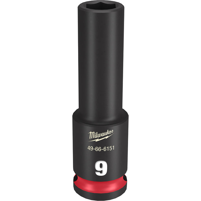 MILWAUKEE SHOCKWAVE Impact Duty 3/8" Drive 9MM Deep 6 Point Socket