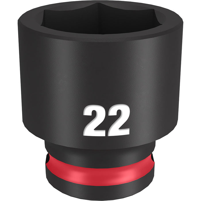 MILWAUKEE SHOCKWAVE Impact Duty 3/8" Drive 22MM Dado estándar de 6 puntos