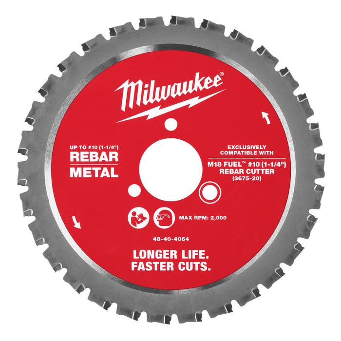 Milwaukee 48-40-4068 #10 1-1/4" Rebar Cutting Blade - 10 PK