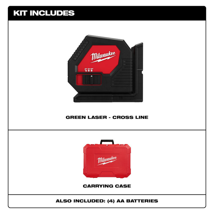 MILWAUKEE Green Cross Line Laser