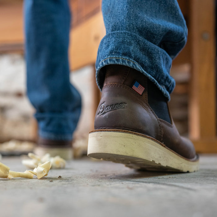 Danner Men's Bull Run 6" Steel Toe Chelsea Work Boot