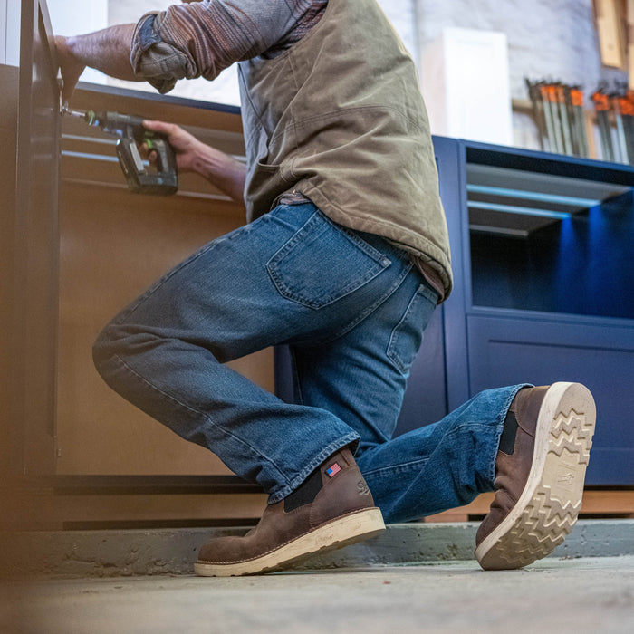 Danner Men's Bull Run 6" Steel Toe Chelsea Work Boot