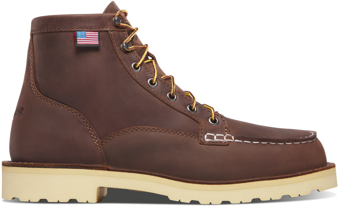 Danner Men's Bull Run Moc Toe 6" Brown - Heel
