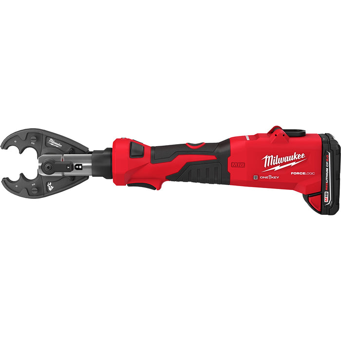 MILWAUKEE M18 FORCE LOGIC 6T Linear Utility Crimper Kit w/ O-D3 Jaw
