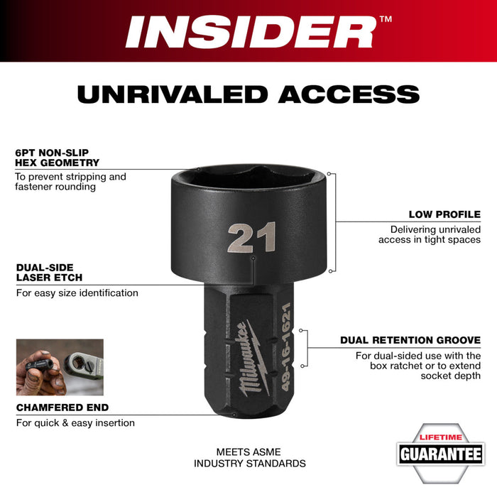 MILWAUKEE INSIDER™ Box Ratchet Sockets - Metric